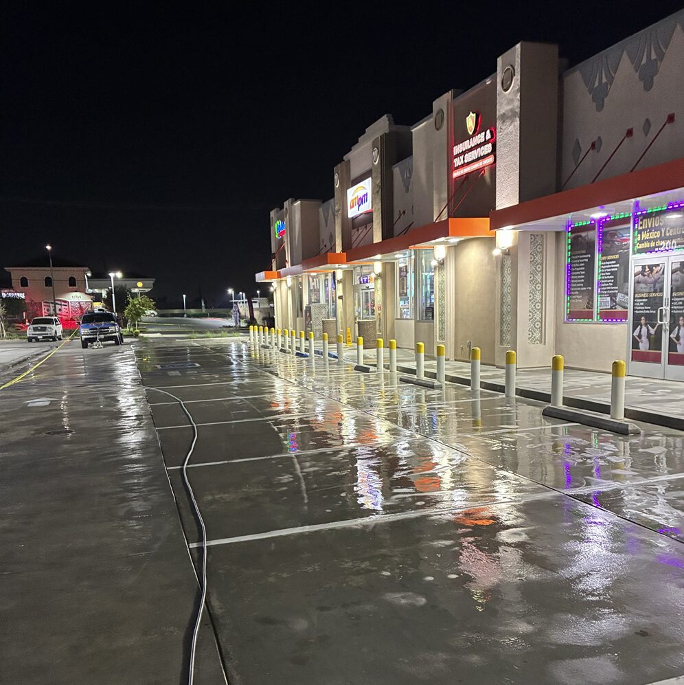 heroes shopping center pressure washing